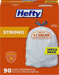 Hefty Strong 13 Gallon Trash Bags, Tall Kitchen Trash Bags, UnscentedLarge by Hefty
