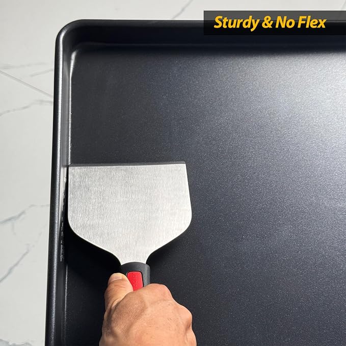 Vovoly Wide Griddle Scraper, 4.3“x4.3'' Smashed Burger Scraper Grill Scraper - Image 8