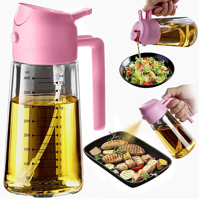 TrendPlain 16oz/470ml Glass Olive Oil Sprayer by TrendPlain