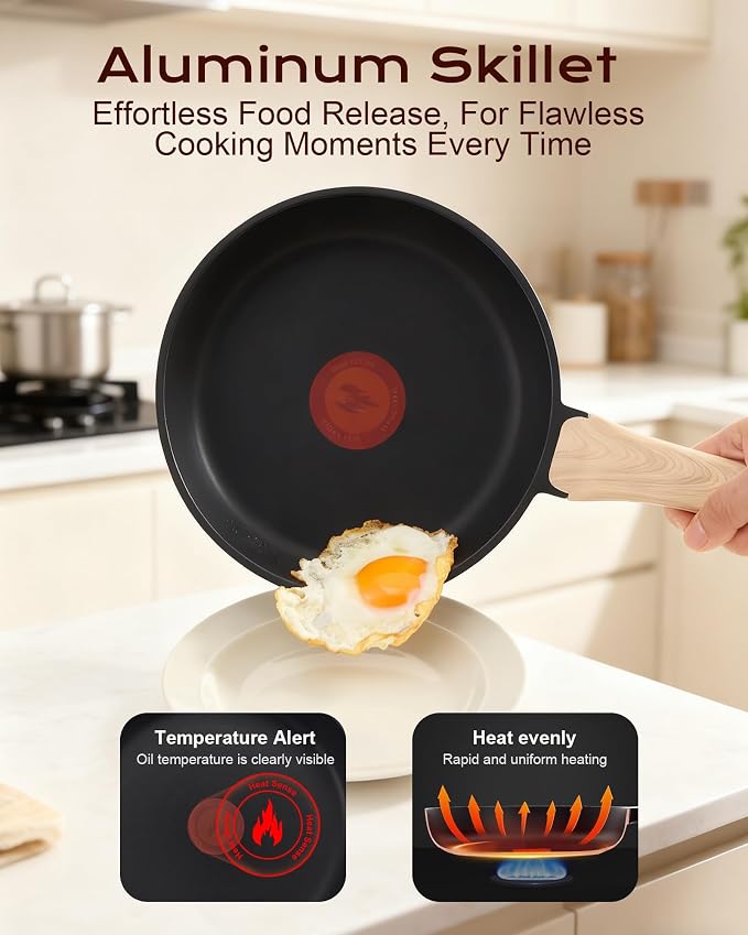 Non Stick Frying Pan, 12-inch Omelette Pan - Image 3