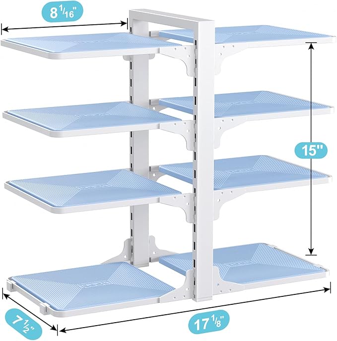 LAMU Pots and Pans Organizer under Cabinet, 8 Tier Heavy Duty Pan Organizers - Image 5
