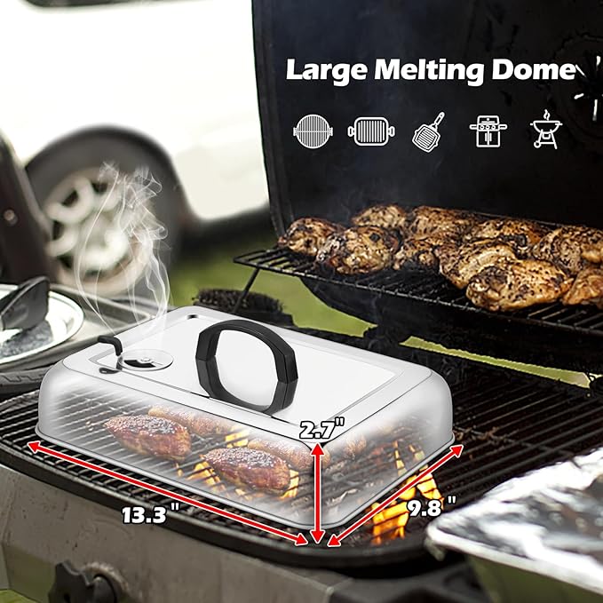 Rectangular Melting Dome 2Pcs, HaSteeL 13.3 X 9.8In Stainless Steel Bating - Image 2