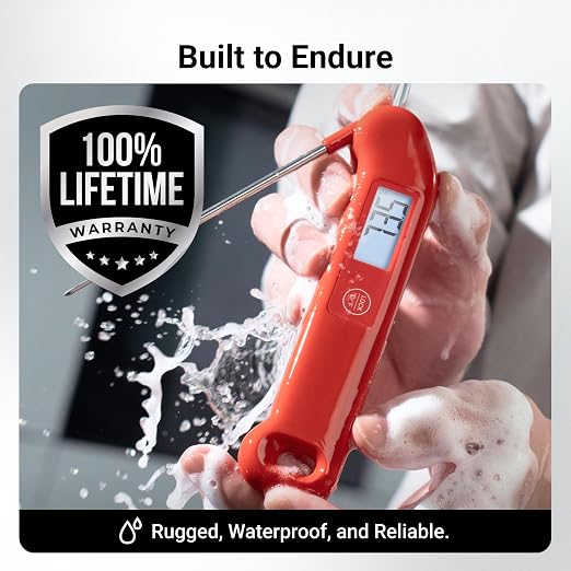 Professional Meat Thermometer Digital, ±0.5℉ NIST Certified Accuracy, Instant - Image 6