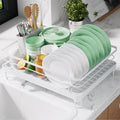 Kitsure Dish Drying Rack for Kitchen Counter, Stainless Steel Sink Organization by Kitsure