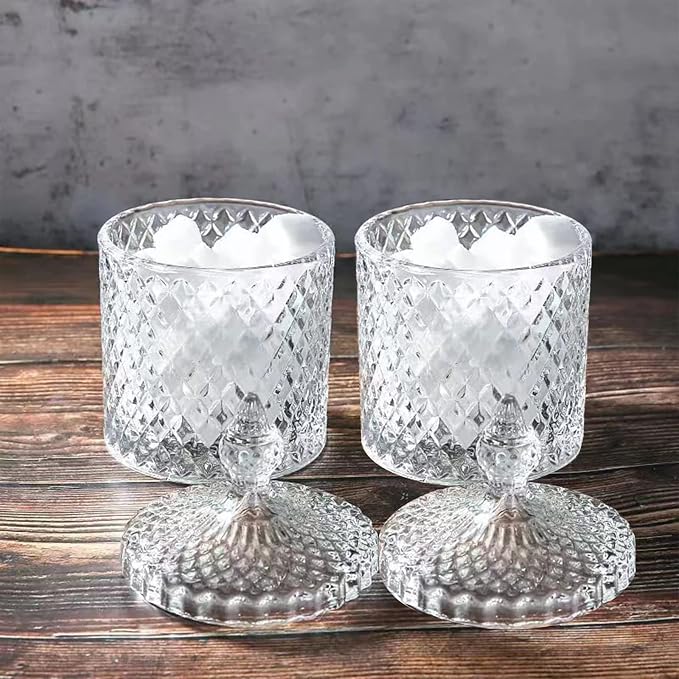 rejomiik Qtip Holder Glass Apothecary Jars - Image 7