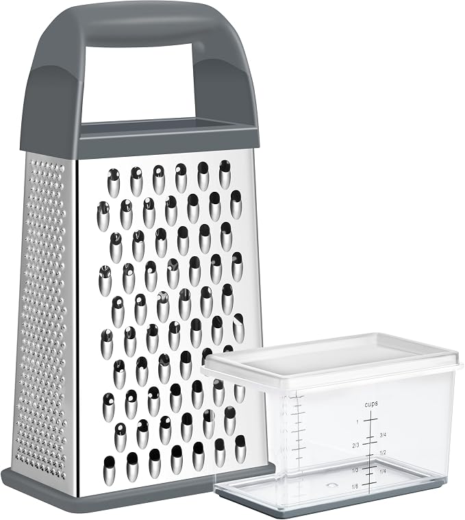 Urbanstrive Cheese Grater With Container, Professional Cheese Grater with Handle by Urbanstrive