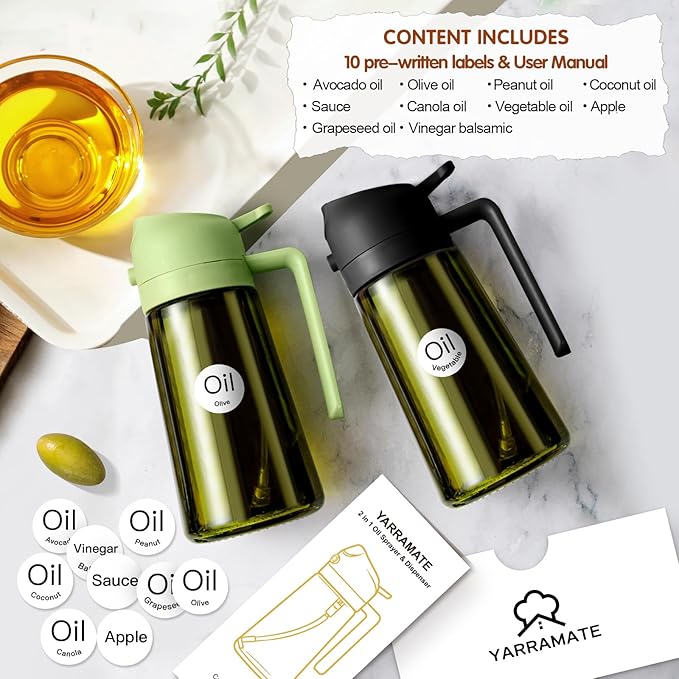 YARRAMATE 2PCS 16oz/470ml Oil Sprayer - Image 3