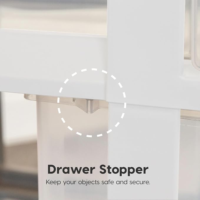 IRIS USA Plastic Drawer Storage Organizer Rolling Cart, - Image 5