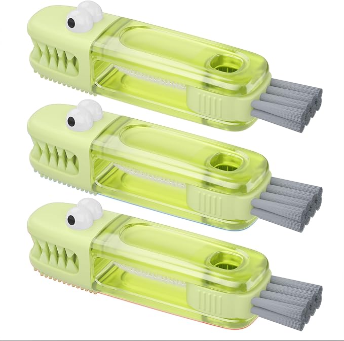 3 in 1 Cup Lid Gap Cleaning Brush Set, Silicone Cup Lid Gap Cleaner, Home by Nodirz