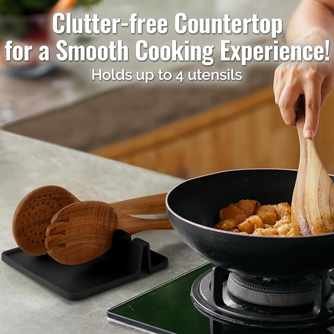 Zulay Kitchen Silicone Utensil Rest - Image 3