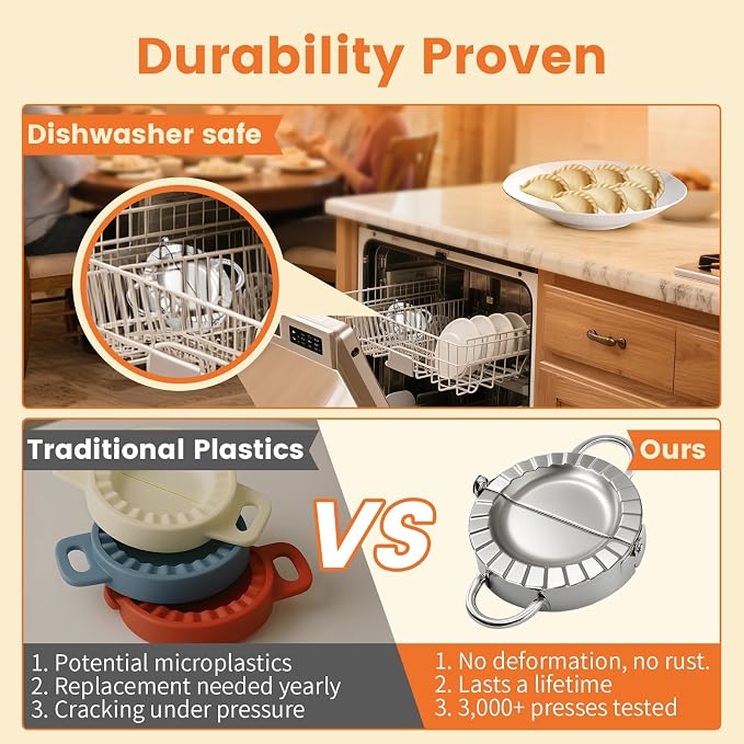 3-in-1 Stainless Steel Dumpling Maker Set - Image 7