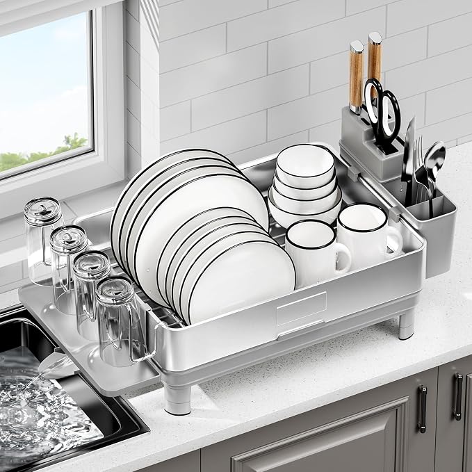 Ewaiira Dish Drying Rack, 304 Stainless Steel Dish Racks - Image 9