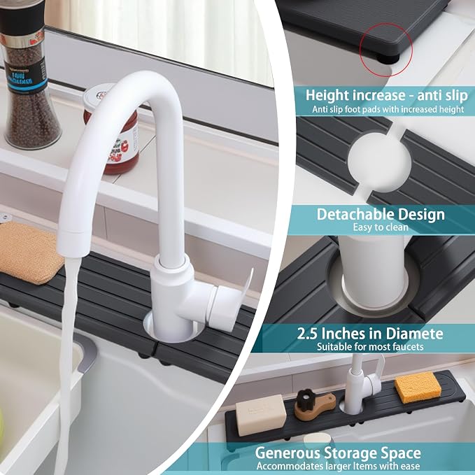 Stone Faucet Mat for Kitchen Sink - Image 4