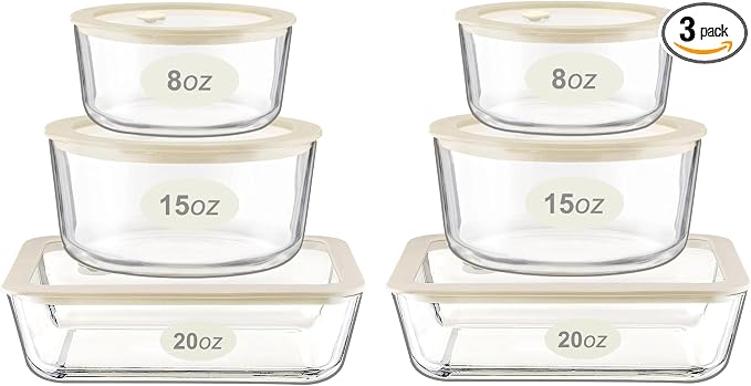 Urban Green Glass Food Container Set by LiveaLifeEasierandGreener
