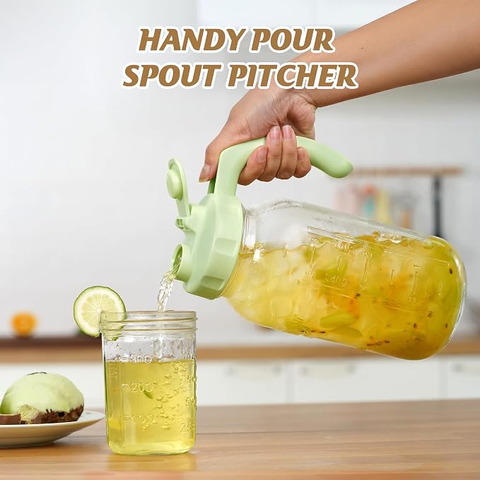 Soligt Glass Mason Jar Pitcher - Image 2