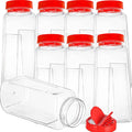 Yopay 8 Pack Large Spice Jar, 32oz Seasoning Shaker, Plastic Spice Container by Yopay