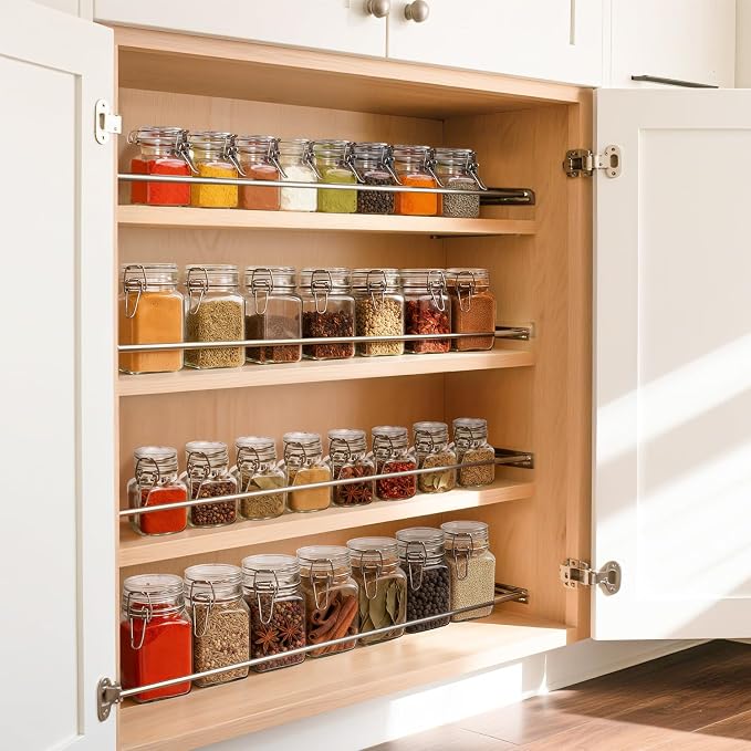 ComSaf Set of 12 Square Glass Jars - Image 5