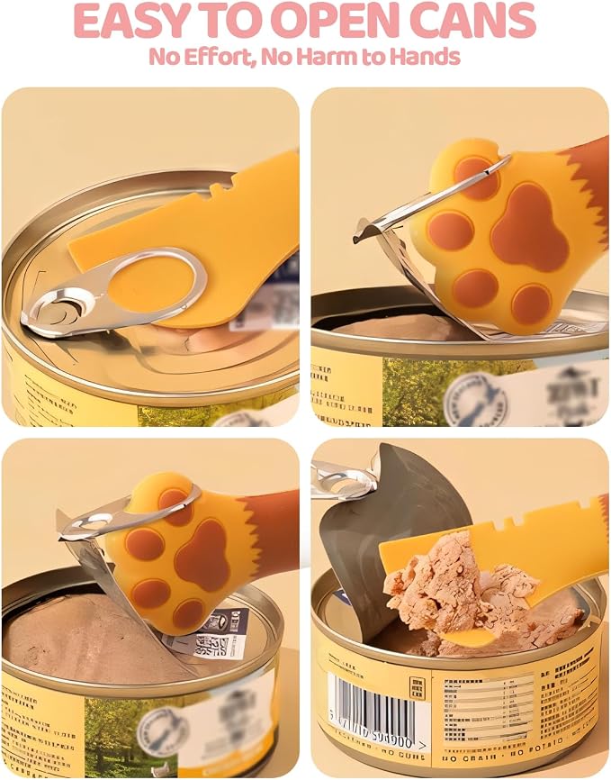 5 PCS Cat Food Can Covers Lids Set, Silicone Pet Food Can Lids - Image 8