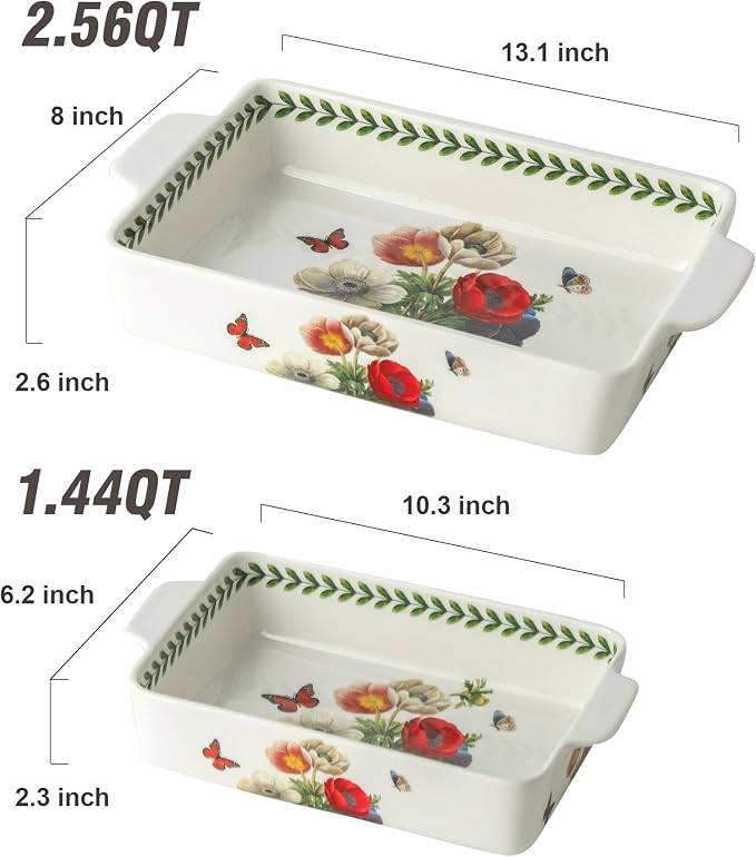 Ceramic Papaver rhoeas Baking Casserole Dish - Image 2
