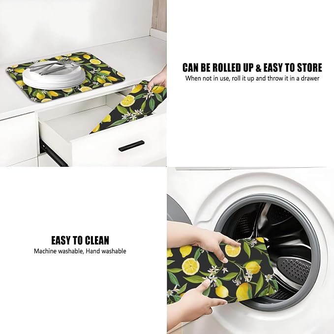 Dish Drying Mat for Kitchen Counter 2 Pack - Image 7