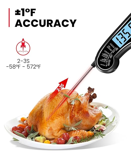 TEMOLA Meat Thermometer, Instant Read Food Thermometer - Image 2