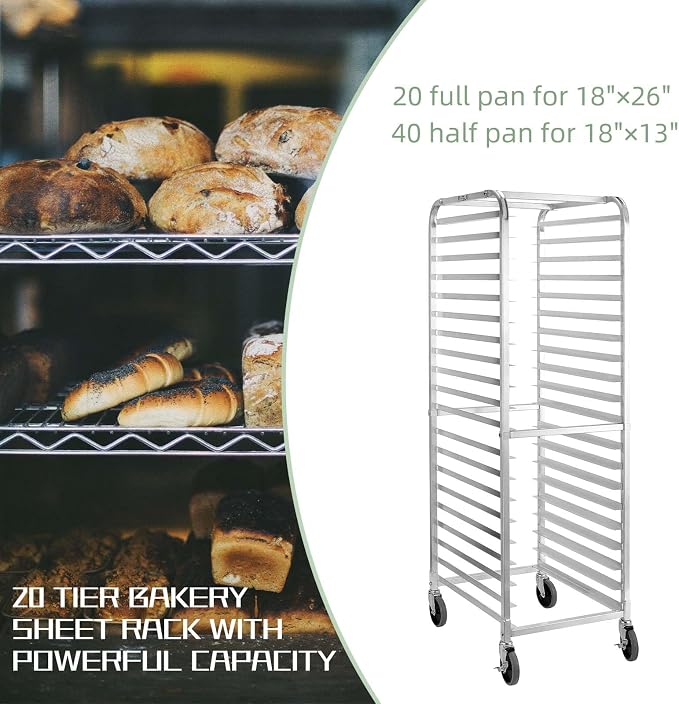 HALLY SINKS & TABLES H Bun Pan Rack 20 Tier - Image 4