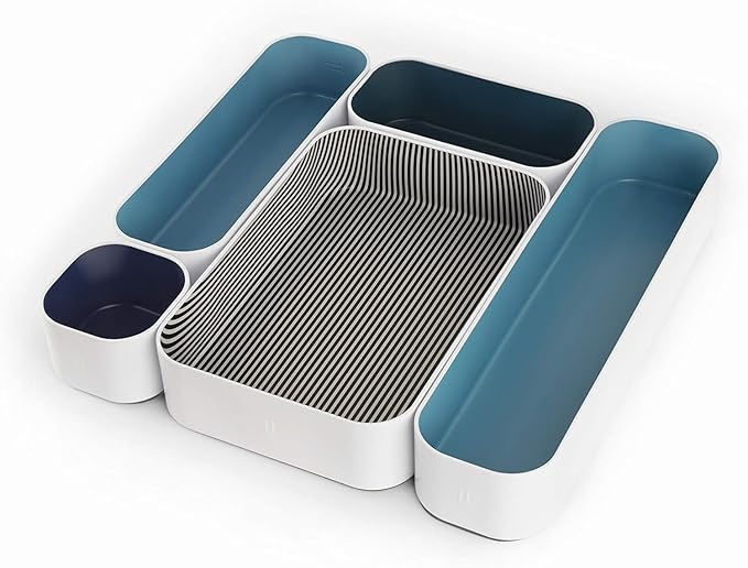 Three by Three Seattle 5 Piece Metal Organizer Tray Set by ThreebyThreeSeattle