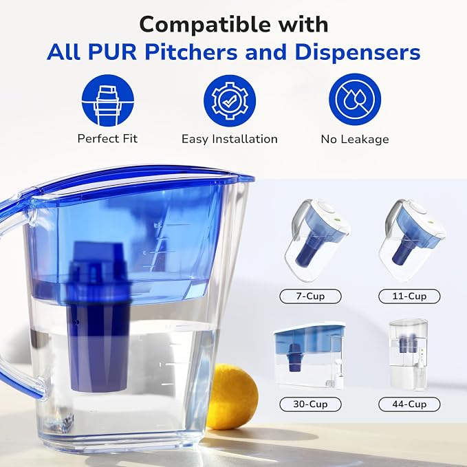 Fil-Fresh 3-Pack PURWater Filter Replacement, PURPlus Water Pitchers and - Image 2