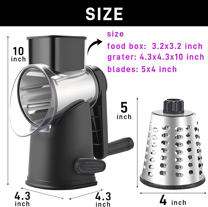 Weltonhm Rotary Cheese Grater - Image 3