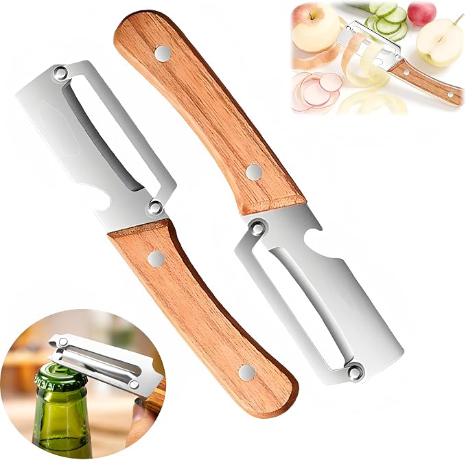 2Pcs Vegetable Peelers For Kitchen, Premium Fruit Stainless Steel Peeler by Unknown