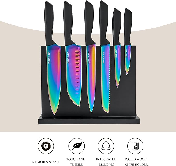 15-Piece High Carbon Stainless Steel Kitchen Knife Set - Image 3