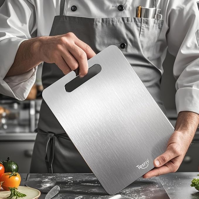 2 Pack Titanium Cutting Board -100% Pure Titanium Cutting Boards - Image 7