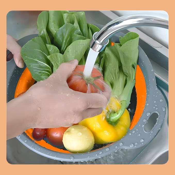 Silicone Colander Collapsible Strainers Set - Image 5