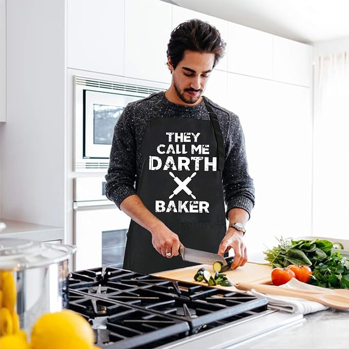 Rosoz Funny BBQ Black Chef Aprons - Image 6