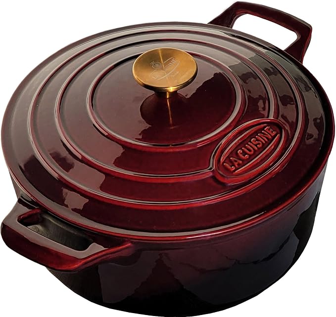 La Cuisine Enameled Cast Iron Dutch Oven Casserole Dish Pot - Image 7