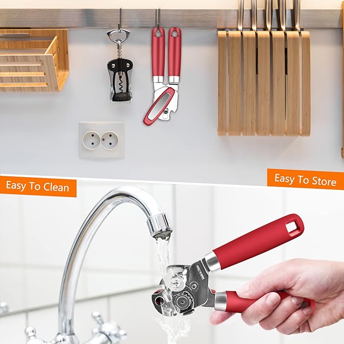 Can Opener, Professional 3-In-1 Multifunctional Manual Can Openers Bottle Opener - Image 4