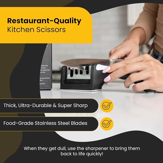 Heavy Duty Kitchen Shears With Sharpener - Image 4