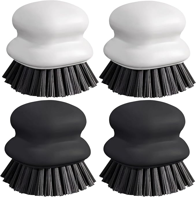 Dish Brush with Handle, Kitchen Scrub Brushes by CDHOME