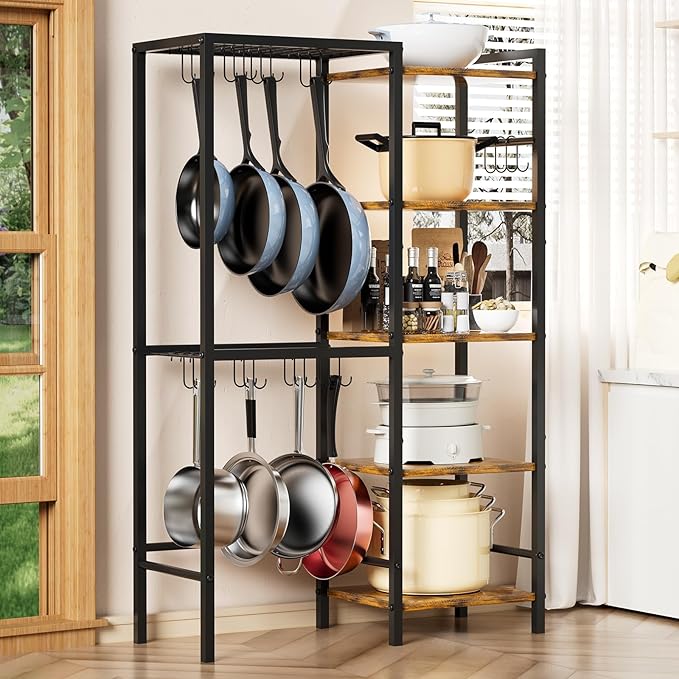 5-Tier Pot and Pan Organizer Rack by OMISRUIS