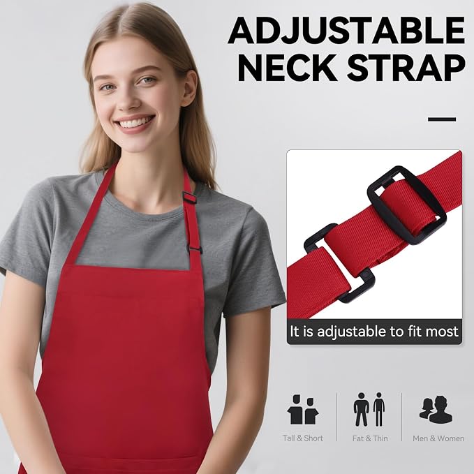 NLUS 2 Pack Kitchen Aprons - Image 4