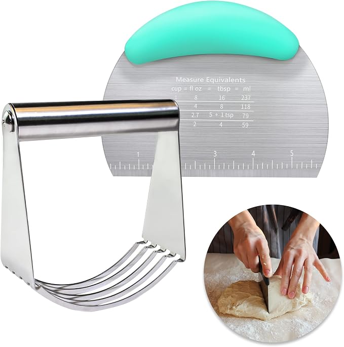 Pastry Cutter Dough Scraper Dough Cutter Scraper Tool Kitchen Pastry Blender by MSWGO