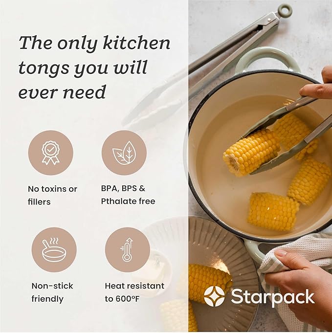 Starpack 'Get a Grip' Silicone Kitchen Tongs - Image 2