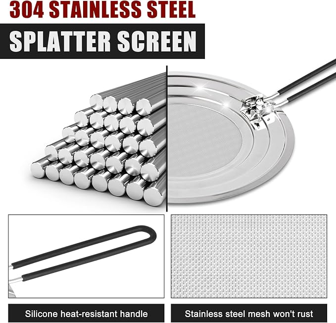 Stainless Steel Splatter Screen - Image 2