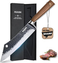 Huusk Grilling Gifts for Men Meat Cleaver Butcher Knife Hand Forged High Carbon by HuuskKnife
