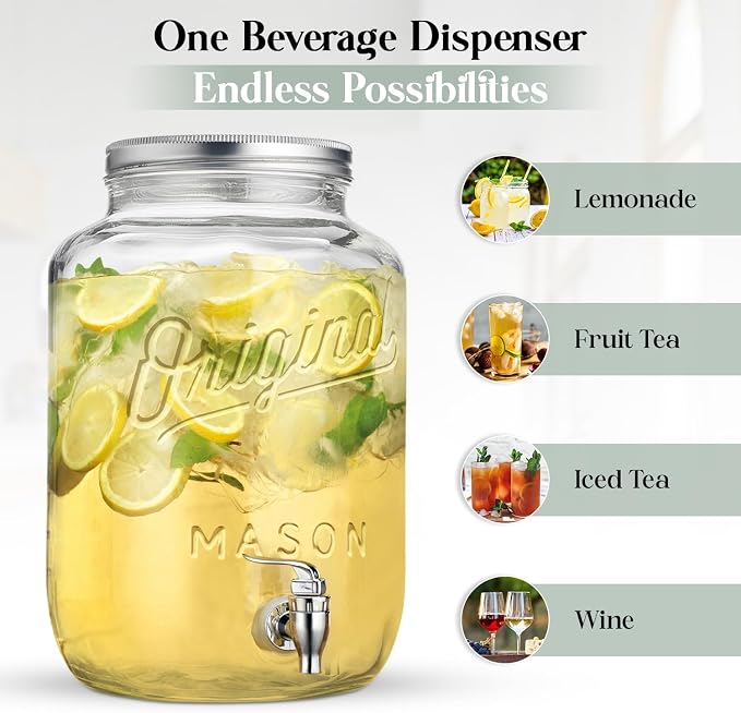 2 PACK-2 GALLON Drink Dispensers - Image 7