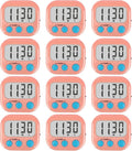 12 Pack Digital Kitchen Timers for Cooking Magnetic Timer for Cooking Loud by AOUCE