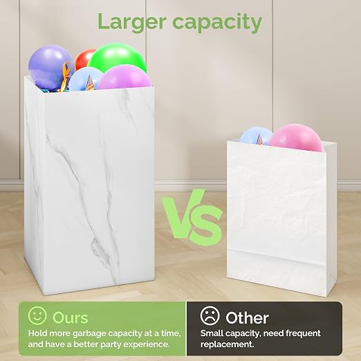 Magicheap 4 Pack Extra Large Disposable Trash Cans, Reusable Portable Garbage - Image 3