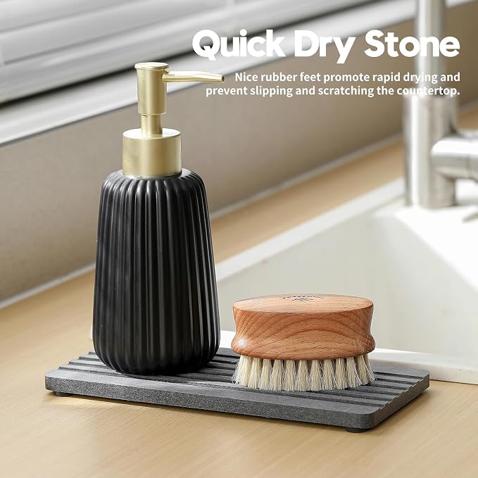 Razborci 2PCS Diatomite Quick Stone Drying Tray Mat - Image 4
