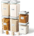Ankou Food Storage Container Sets, 2.8 Qt *2+ 4.2 Qt *4 Airtight Canisters by ANKOU