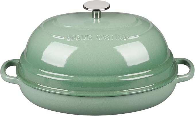 EDGING CASTING Enameled Oval Cast Iron Dutch Oven Pot - Image 5